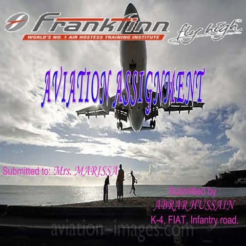 Aviation assignment  ppt ABRAR