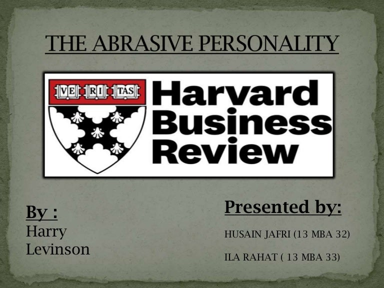 Abrasive personality final