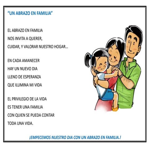 Que Es El Abrazo En Familia