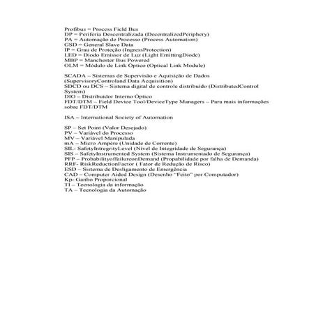 Abreviações e siglas