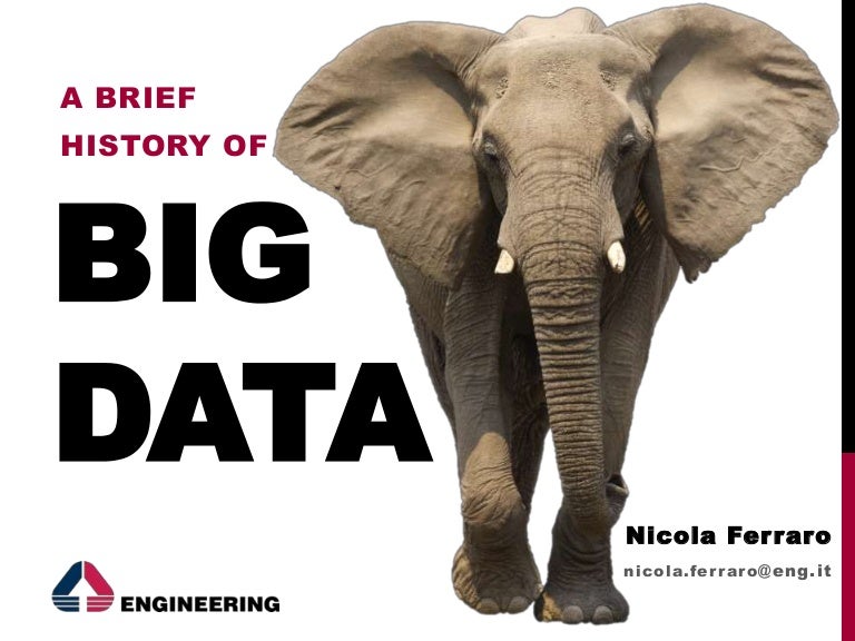 A brief history of "big data"