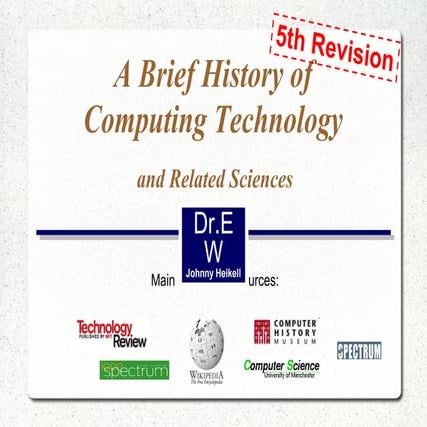 A brief history of computing