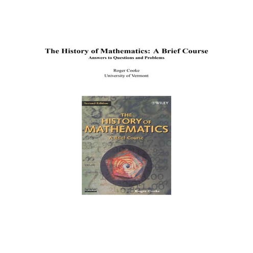 A brief history of math