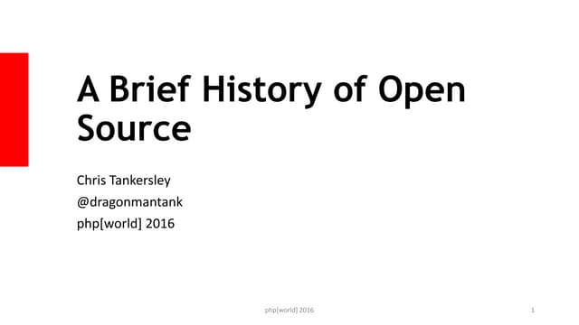 How We Got Here: A Brief History of Open Source
