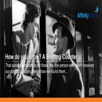 A briefing encounter — Mark Owen — Affinity Water