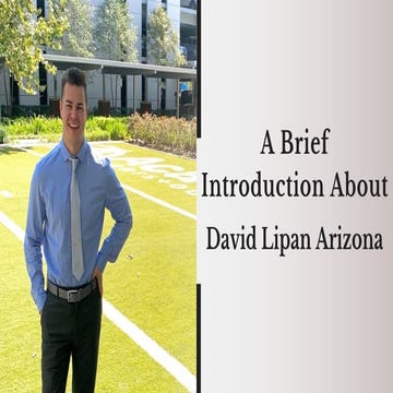A Brief Introduction About David Lipan Arizona | PPT