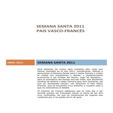 Relato de Viaje en Autocaravana por el País Vasco-Francés