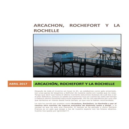 De ruta por Arcachon, La Rochelle, Rochefort y Burdeos