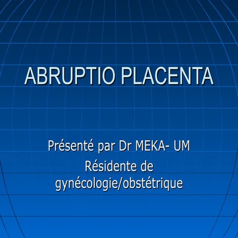 Abruptio placenta