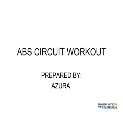 Abs circuit workout