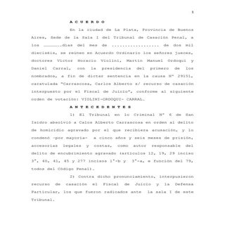 Fallo de Casación 2016