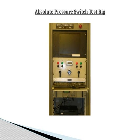 Absolute Pressure Switch Test Rig - Neometrix Defence