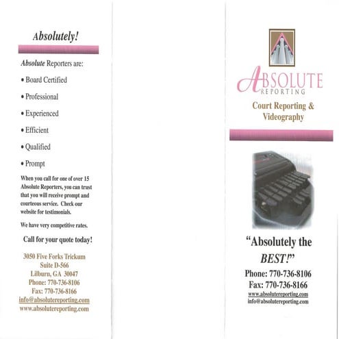 Absolute Brochure