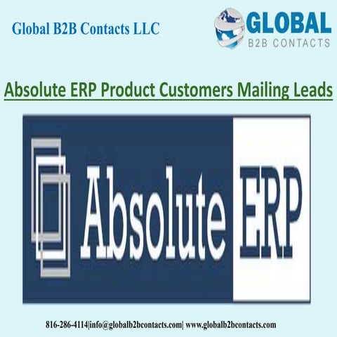 Absolute ERP product customers mailing leads