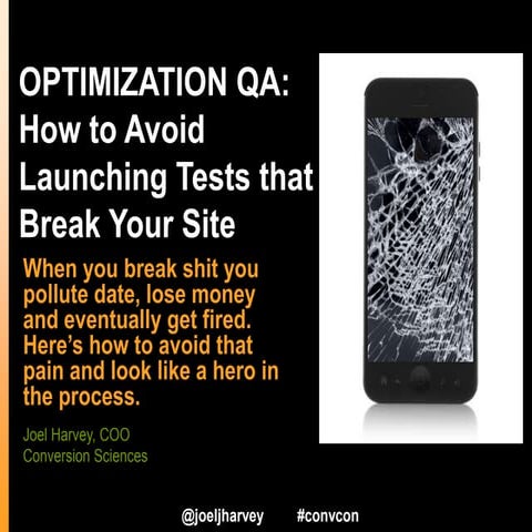 QA: How I Learned to Stop Breaking and Start Loving Tests