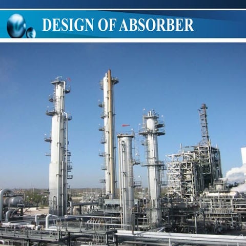 Absorber with details including Material Balance