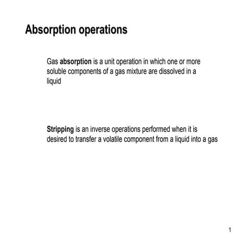 gas absorption | PPTX
