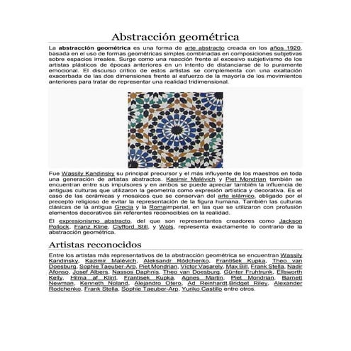 Abstracción geométrica