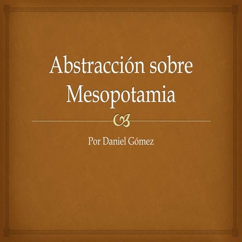 Abstracción sobre mesopotamia