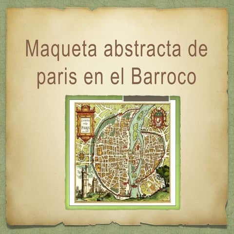 Abstraccioì n de paris en el barroco.