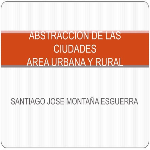 Abstraccion de las ciudades