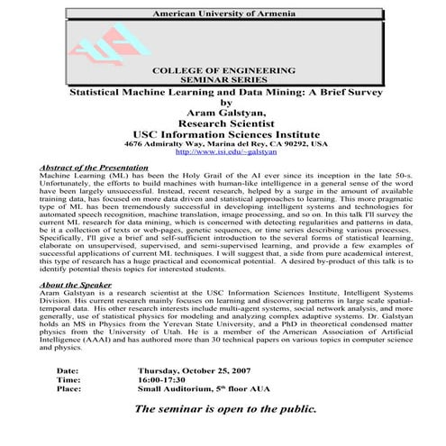 Seminar(Pattern Recognition) | PDF