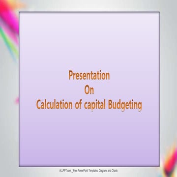 Capital Budgeting 