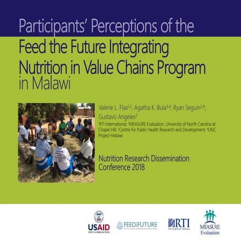 Participants’ Perceptions of the Feed the Future Integrating Nutrition in Val...