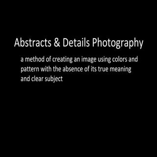 Abstract and details