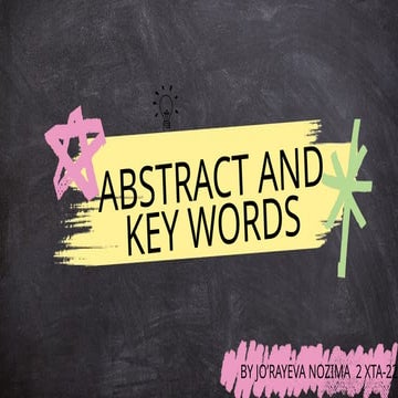 abstract and key word iw3 last version.pptx