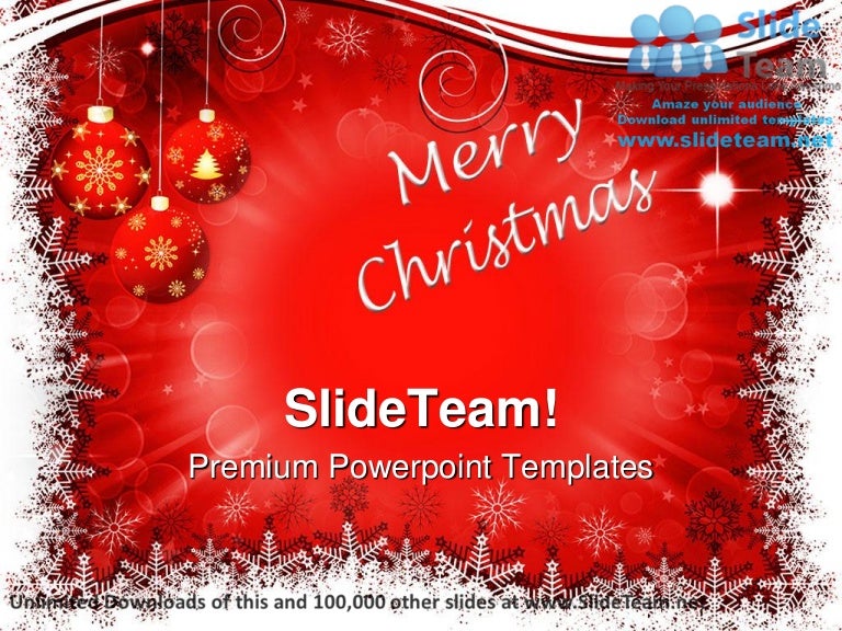 Abstract christmas background power point templates themes and backgr…