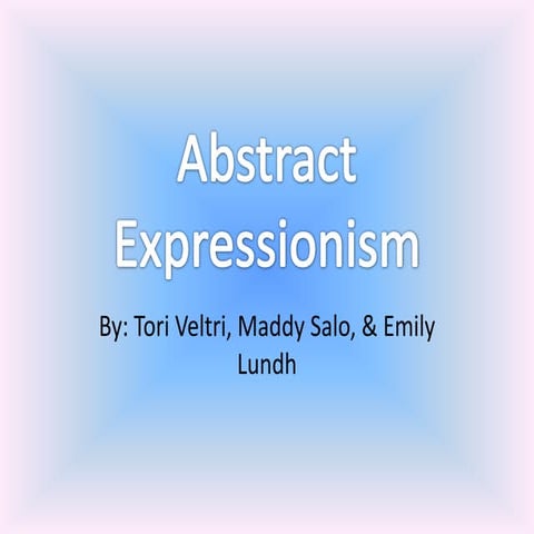 Abstract expressionism[1] (1)