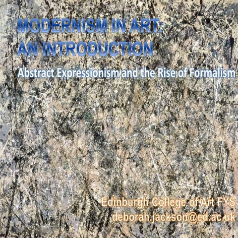 Abstract expressionism and the rise of formalism .fys pptx