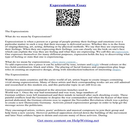 Abstract Expressionism Essay