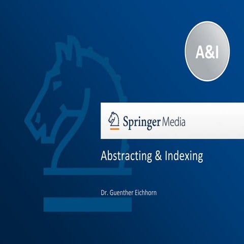 Abstracting and indexing_Dr. Guenther Eichhorn