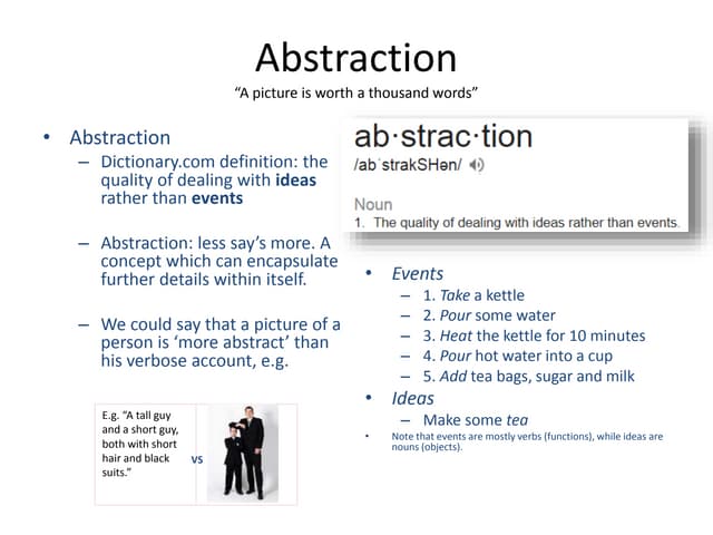 Abstraction and Encapsulation