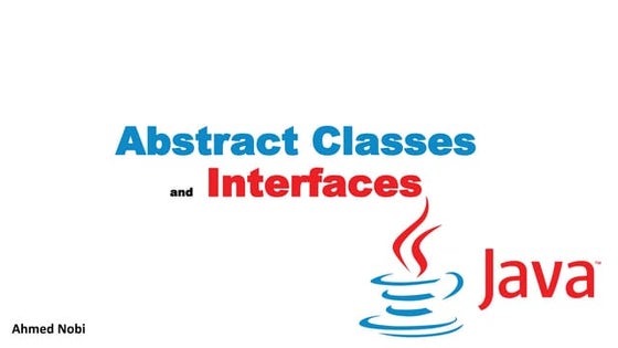 Abstraction in java [abstract classes and Interfaces