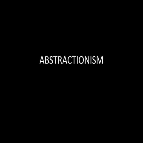 Abstractionism ARTS  grade 10