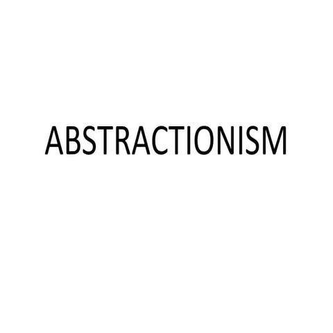 Abstractionism (2)