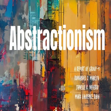 Abstractionism Arts, About the background and the person who discover it