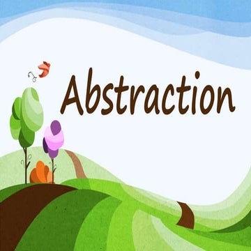 Abstraction (Tenses of Verbs)