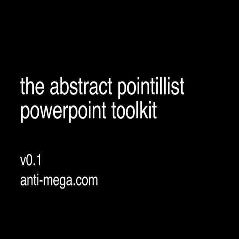 the abstract pointillist powerpoint toolkit