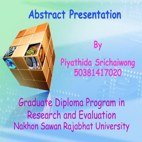 Abstract presentation