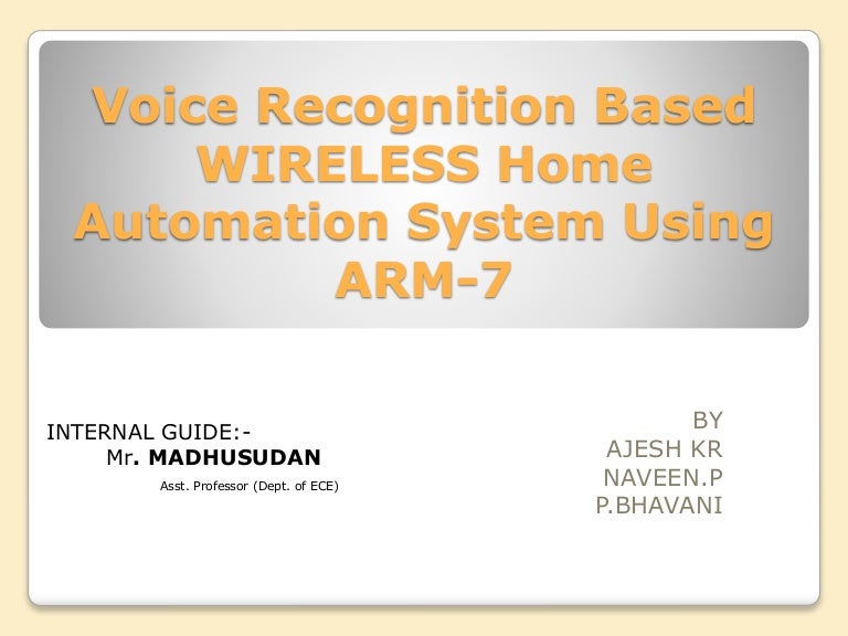 Pc based home automation project ppt Pc based home automation project ppt