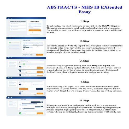 ABSTRACTS - MHS IB EXtended Essay