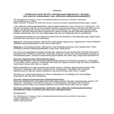 Abstract session 64 Per Olof Bylund