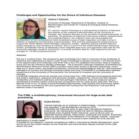 PHINDaccess  Conference Omics Challenges in  Infectious Diseases Research - K...