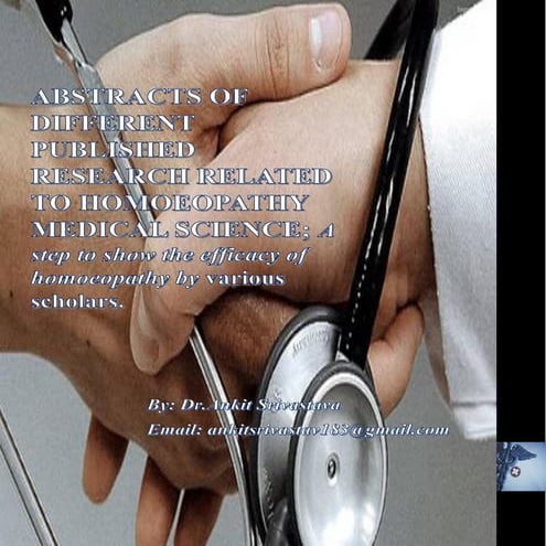 Abstracts of different published research related to homoeopathy ...