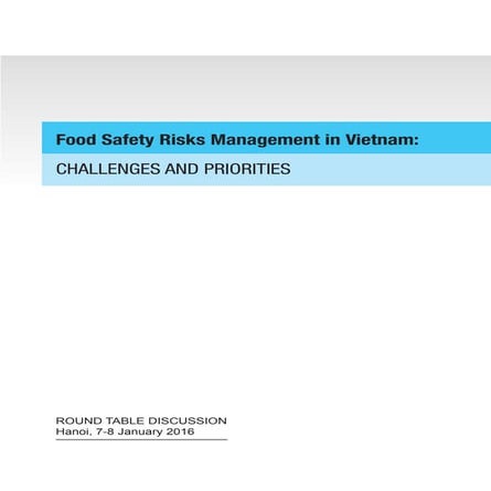Risk assessment for food safety | PPTX