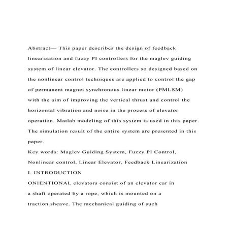 Abstract— This paper describes the design of feedback li.docx